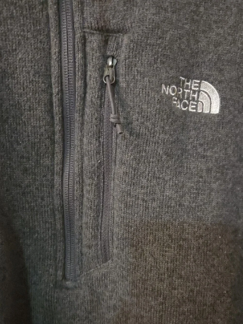 The North Face Men's Fleece Half-Zip Pullover Charcoal Gray XL